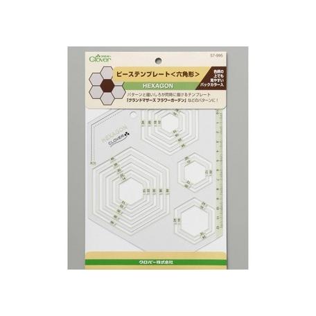 ⭐︎クローバーピース⭐︎ページ クロバー（Clover） ピーステンプレート 六角形 57-995 : 洋裁・手芸