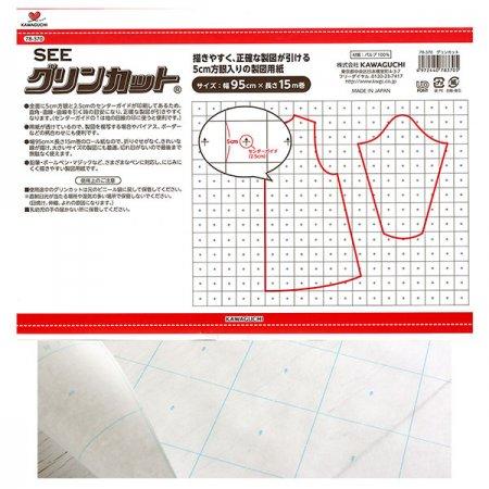 KAWAGUCHI 河口 製図用紙 マス目 グリンカット 95cm×15m巻×12本組 TK78-370-12｜yousaihoriuchi｜04