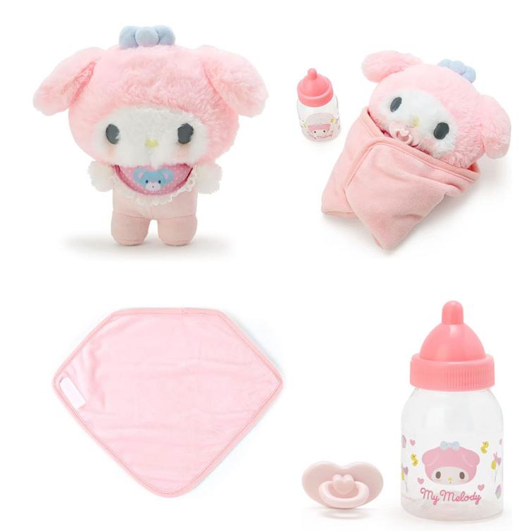ラッピング無料! サンリオ マイメロディ ぬいぐるみおせわセット +