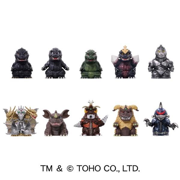 エンスカイ ゴジラ ソフビパペットマスコット3 指人形 1BOX=10パック