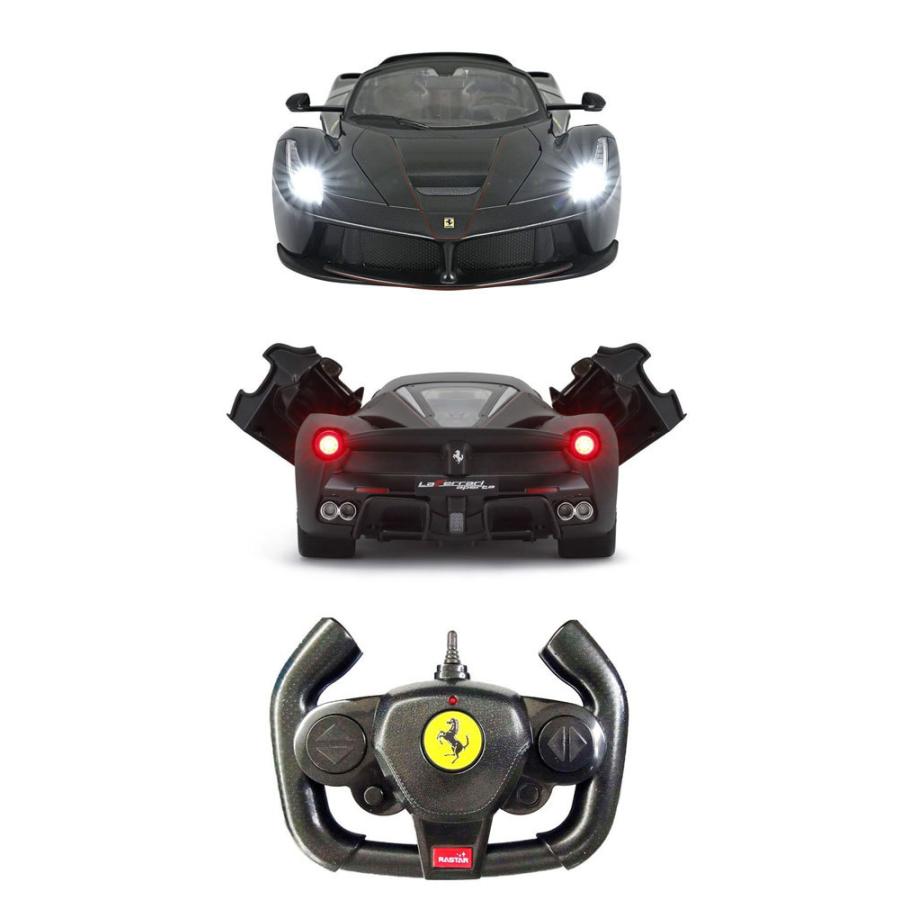 RASTAR ラジコンカー 1/14 ラ フェラーリ アペルタ ブラック 手動開閉