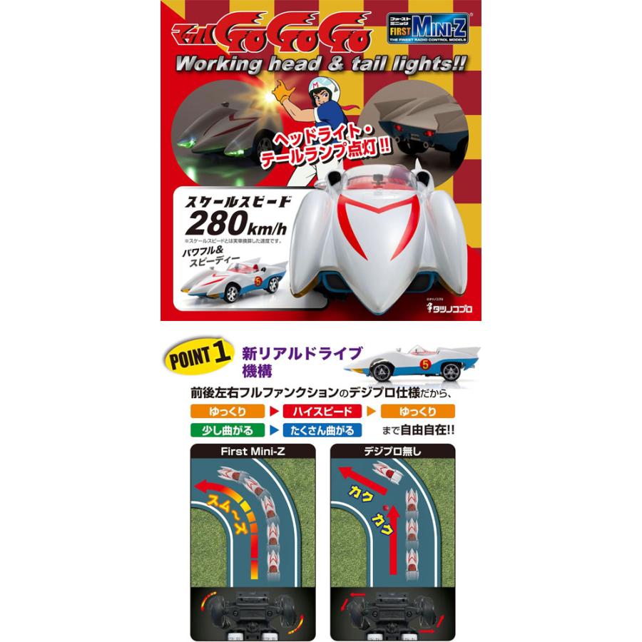 ラジコンカー RC ファーストミニッツ マッハGoGoGo マッハ号