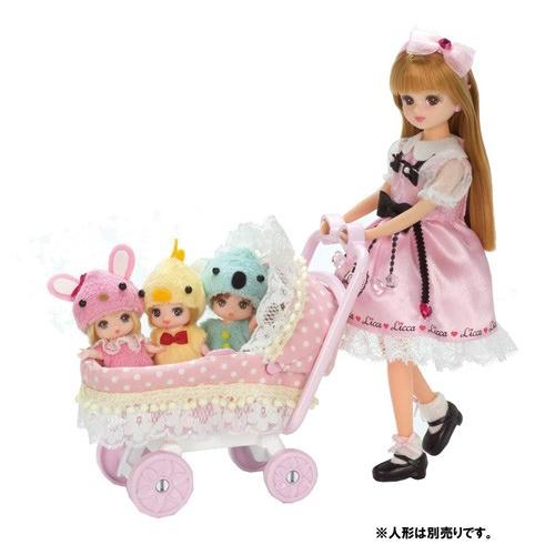 リカちゃん LF-11 みつごのあかちゃんベビーカー : ユウセイ堂2号店