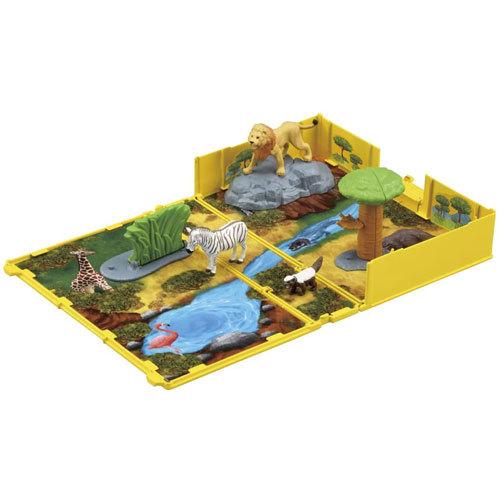 アニア図鑑 はじめての動物 サバンナの暮らしセット フィギュア3体+