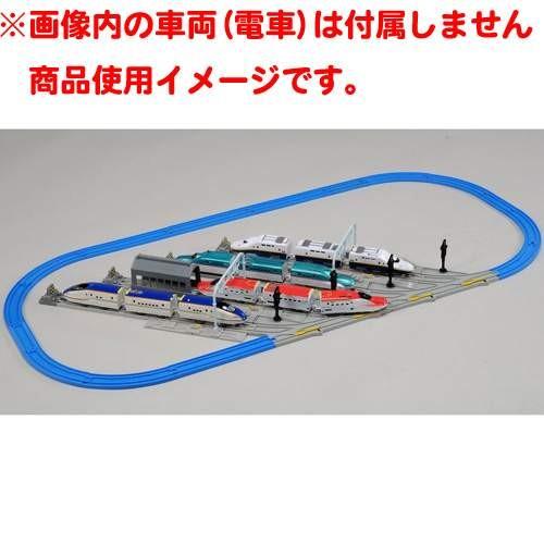 プラレール かっこよく車両を並べよう！車両基地レールセット