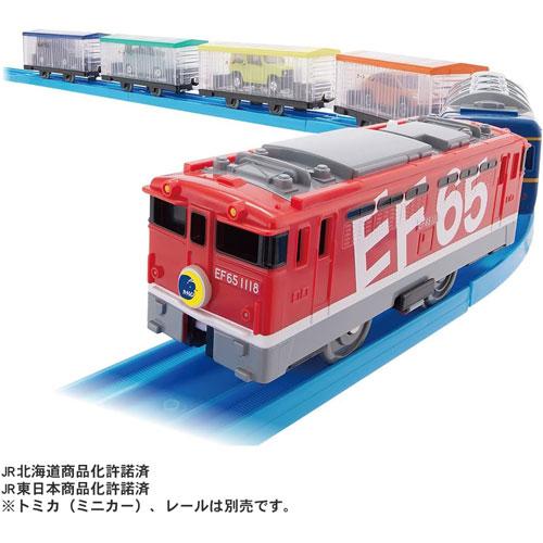 プラレール いっぱいつなごう トミカをはこぶぞ! EF65 カートレイン 6