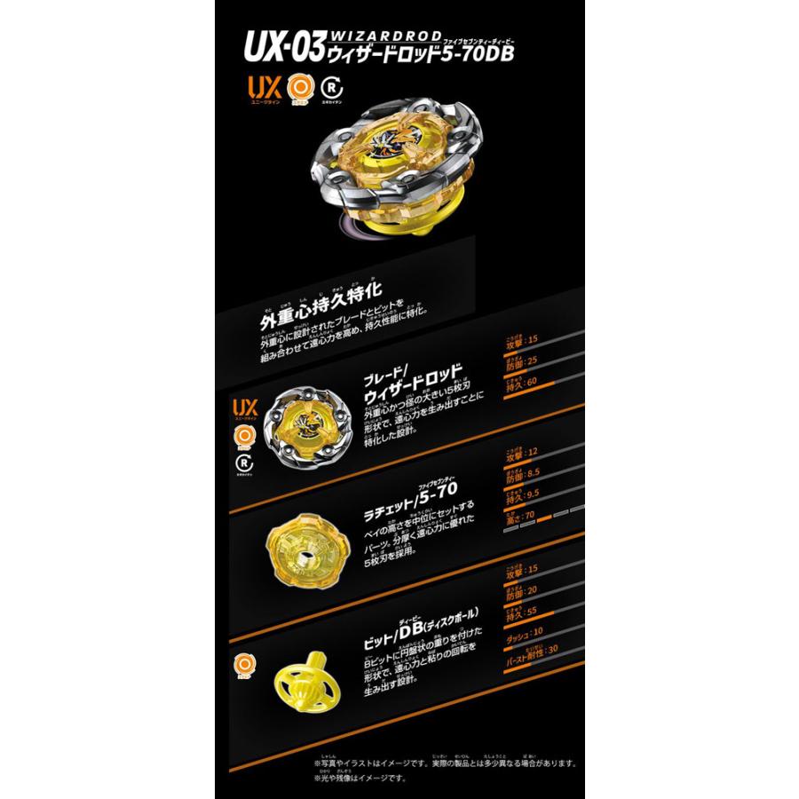 ベイブレードX BEYBLADE X UX-03 ブースター ウィザードロッド5 ベイブレードX BEYBLADE X UX-03 ブースター ウィザードロッド5