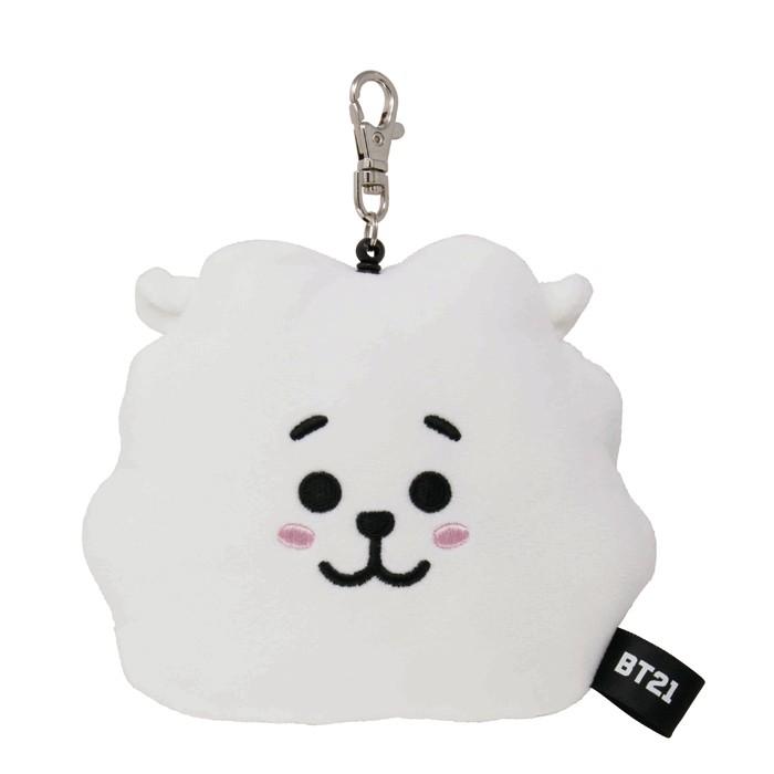 BT21 リール付ぬいぐるみパスケース RJ アールジェイ : ユウセイ堂2号