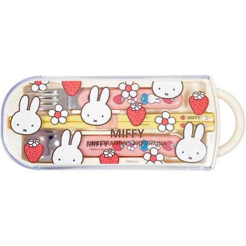 miffy ミッフィー ハンドル付トリオセット お箸 フォーク スプーン