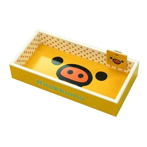 キイロイトリ　フェイス　収納ボックス　引き出し　木製　2014年　リラックマ リラックマ 木製 フリーボックス ぱこぱこトレー クリップ付き