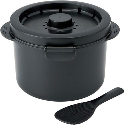 電子レンジ調理器具 糖質カットご飯メーカー 2合炊き 炊飯器 しゃもじ
