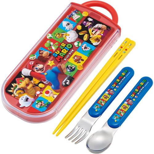 【ゆーちゃんまん様用】スーパーマリオシリーズ 2本セット スーパーマリオブラザーズ 23 抗菌 食洗機対応 スライド式トリオセット