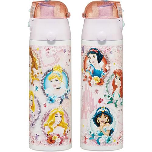 ディズニープリンセス 24 水筒 超軽量 ロック付きワンプッシュ