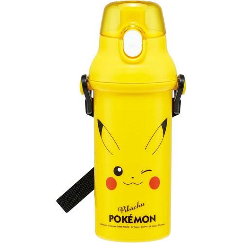 ピカチュウ フェイス 25 ポケモン 食洗機対応 直飲みワンタッチボトル