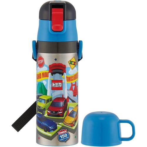 トミカ 26 ミニカー 自動車 水筒 2WAYステンレス水筒 コップ付き 430ml