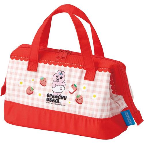 おぱんちゅうさぎ いちご 保冷 保温 がま口型ランチバッグ お弁当袋