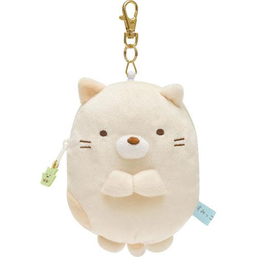 すみっコぐらし ぬいぐるみリール付パスケース ねこ PB69304