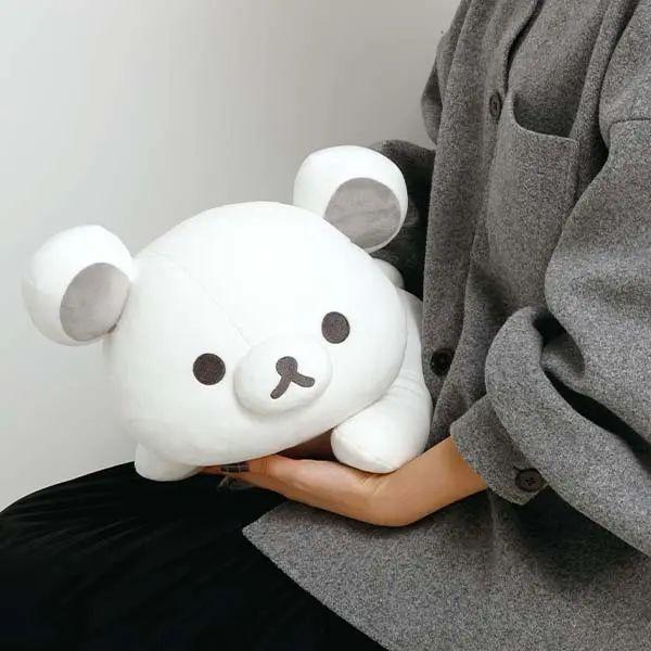 リラックマ もーちもちうつぶせぬいぐるみ BASIC RILAKKUMA MONOCHROME