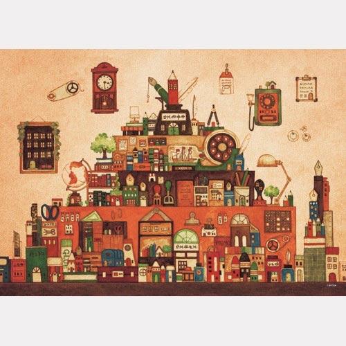 ジグソーパズル 500ピース 西村典子 文房具の王国 06-525 : ユウセイ堂