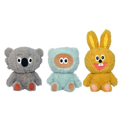 たぬきゅんフレンズ ぬいぐるみ 本人サイズ 全3種セット たぬきゅん ラビやん コアラさん