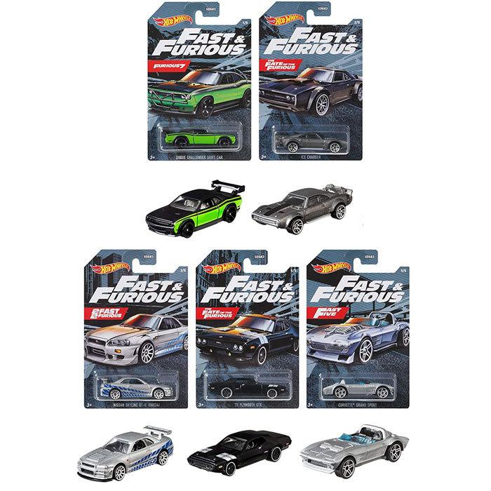 Hot Wheels ワイルドスピード　5台セット ホットウィール Hot Wheels ワイルドスピード 5台組 - ミニカー