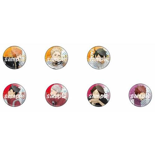 送料無料 ハイキュー!! ミドルブロッカー グリッター缶バッジ 1BOX=7