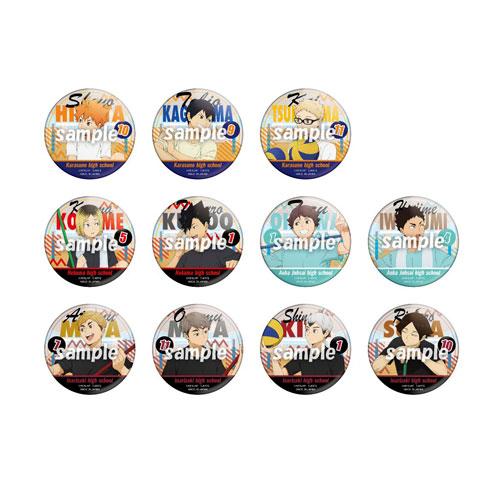 送料無料 ハイキュー!! カラパレ 掃除 缶バッジ 1BOX=11パック入り