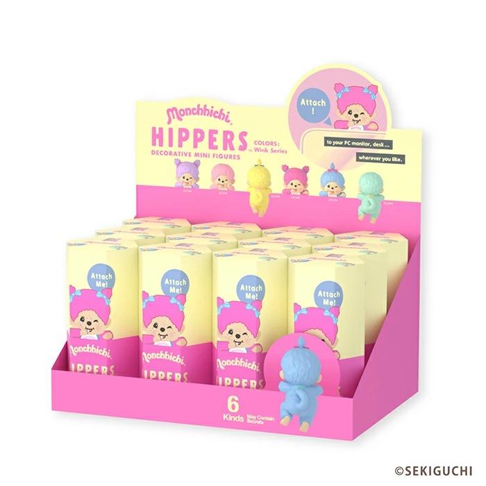 送料無料 [12個セット=1BOX] HIPPERS Monchhichi COLORS:Wink Series