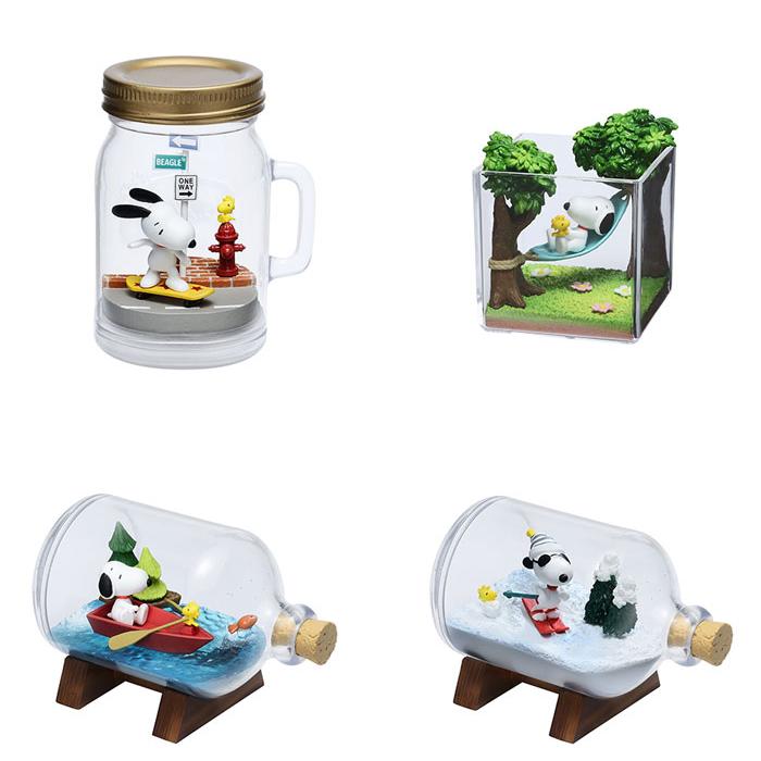 送料無料 リーメント SNOOPY & WOODSTOCK Terrarium On Vacation スヌーピー&ウッドストック テラリウム オン バケーション BOX 全6種フルコンプ｜yousay-do｜02