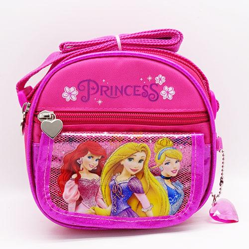 送料無料 ディズニープリンセス 3プリbackはピンク 贈答 おにぎりショルダーバッグ