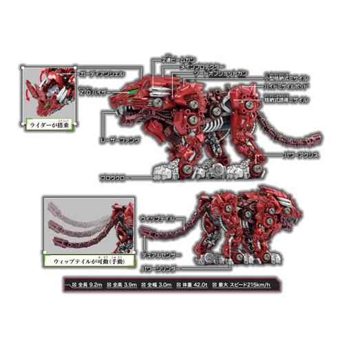 送料無料 ZOIDS ゾイドワイルド ZW45 バーニングライガー