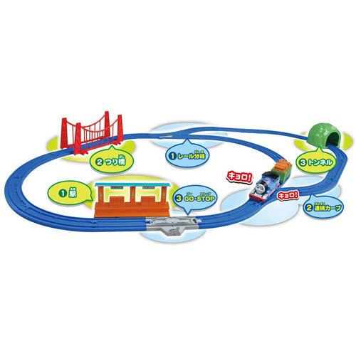 送料無料 プラレール きかんしゃトーマス あちこちキョロキョロ おしゃべりトーマスとボクのソドー島セット