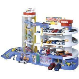 トミカ スーパーオートトミカビル 駐車場＆電動エレベーター付きの