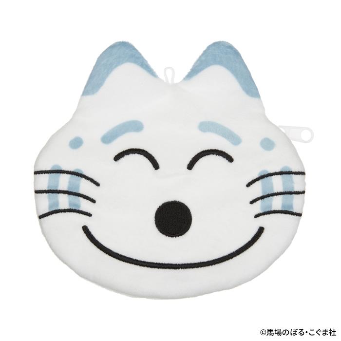 送料無料 11ぴきのねこ ポーチーズ トラネコ 顔型ぬいぐるみ地ポーチ