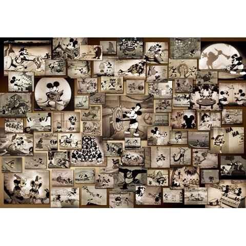 ジグソーパズル 1000ピース ディズニー ミッキーマウス モノクロ映画