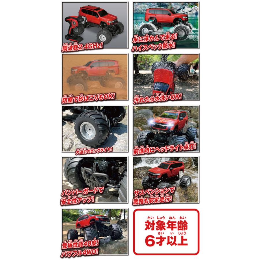 送料無料 RC 水陸両用ラジコンカー 1/16 R/C ギガスプラッシュ