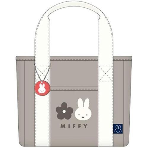 送料無料 miffy ミッフィー 帆布ミニトートバッグ グレー MS25-23