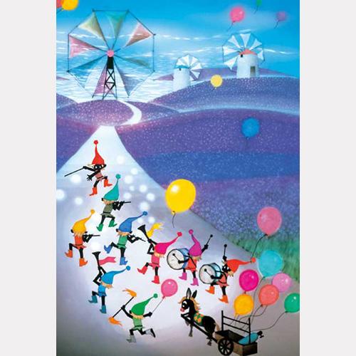 藤城清治　ラベンダー畑の夢　レフグラフ版画 藤城清治 ラベンダー畑の夢 レフグラフ版画