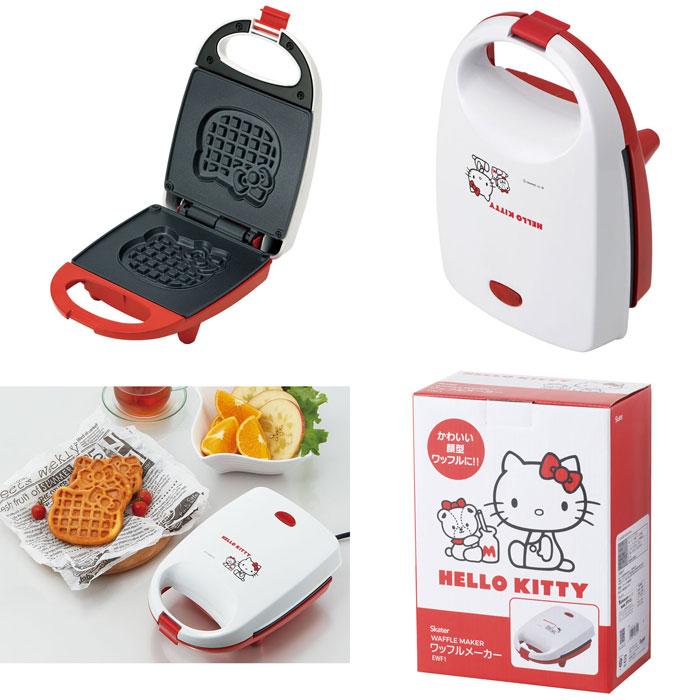 送料無料 ハローキティ&タイニーチャム ワッフルメーカー EWF1  
