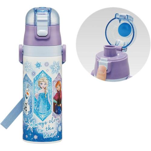 送料無料 ディズニー アナと雪の女王 25 水筒 ロック付きワンプッシュ