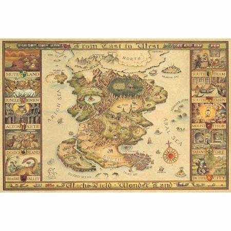 ジグソーパズル 1000ピース わちふぃーるどの地図 10-301
