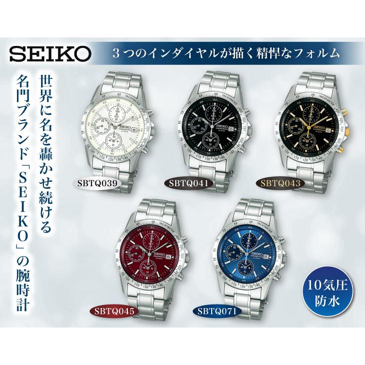 セイコークオーツ腕時計SBTQの画像