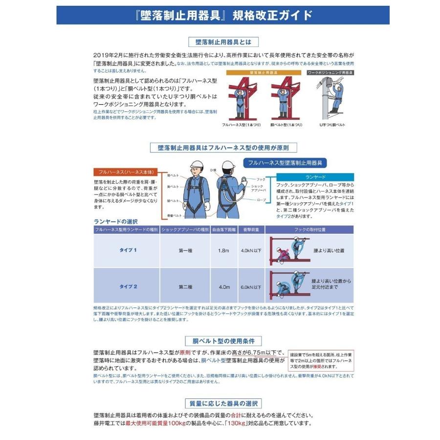 藤井電工 墜落防止ブロック 新規格対応 ツヨロン ベルト巻取式ベル