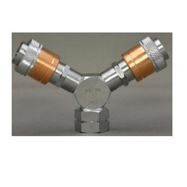 小池酸素工業 アセチレン調整器用 二股ソケット BS-2N ワンタッチ