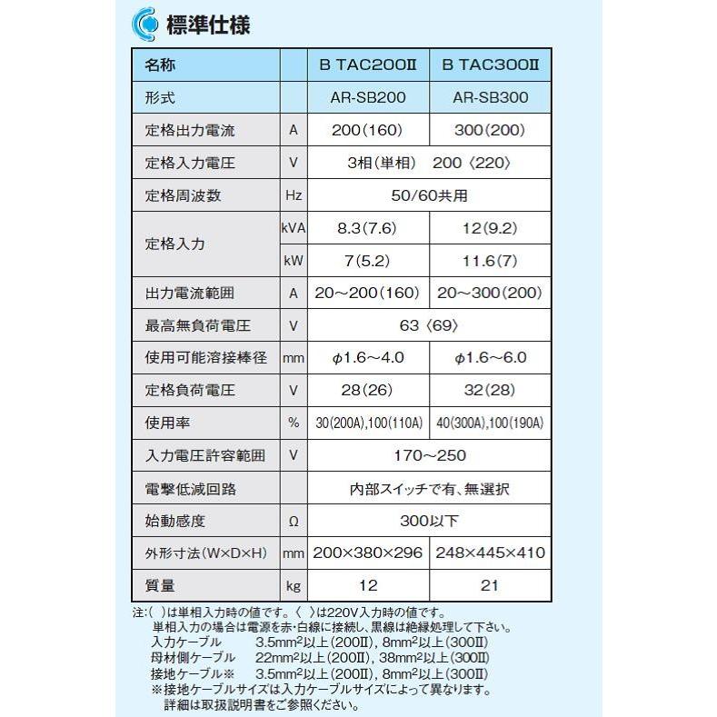 ダイヘン 溶接機 200V 直流 ダイヘン（DAIHEN) 直流アーク溶接機 B 