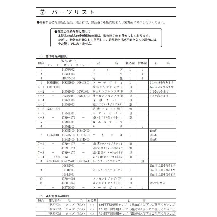ダイヘン（DAIHEN） CTPW-1201 エアプラズマ切断トーチ 10m ストレート