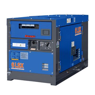 デンヨー DCA-6LSX ディーゼル発電機 6kVA 単相 防音型 業務用 安定 
