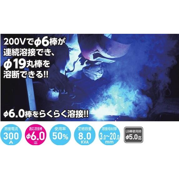 日動工業 溶接機 200V 直流 日動工業（NICHIDO) インバーター直流溶接 