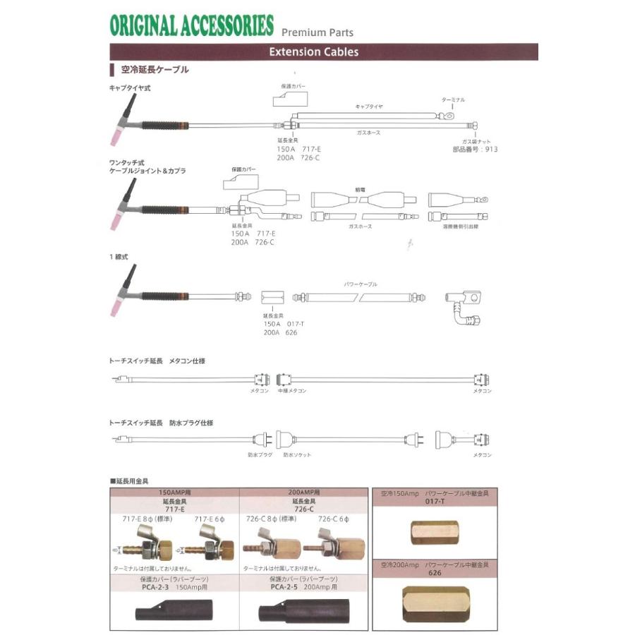 爆買 ウエルドテック トーチスイッチ用引出線 EX1520T インボイス制度