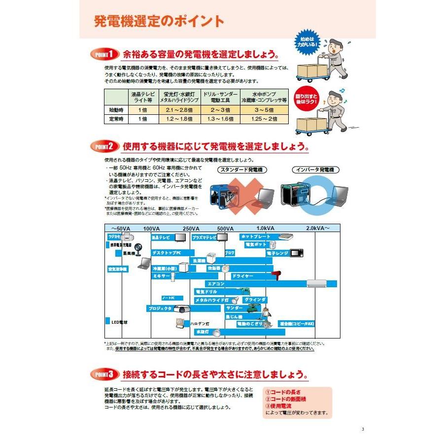 デンヨー 発電機 小型発電機 Denyo 小型ガソリン発電機 GA-2606U3 60HZ